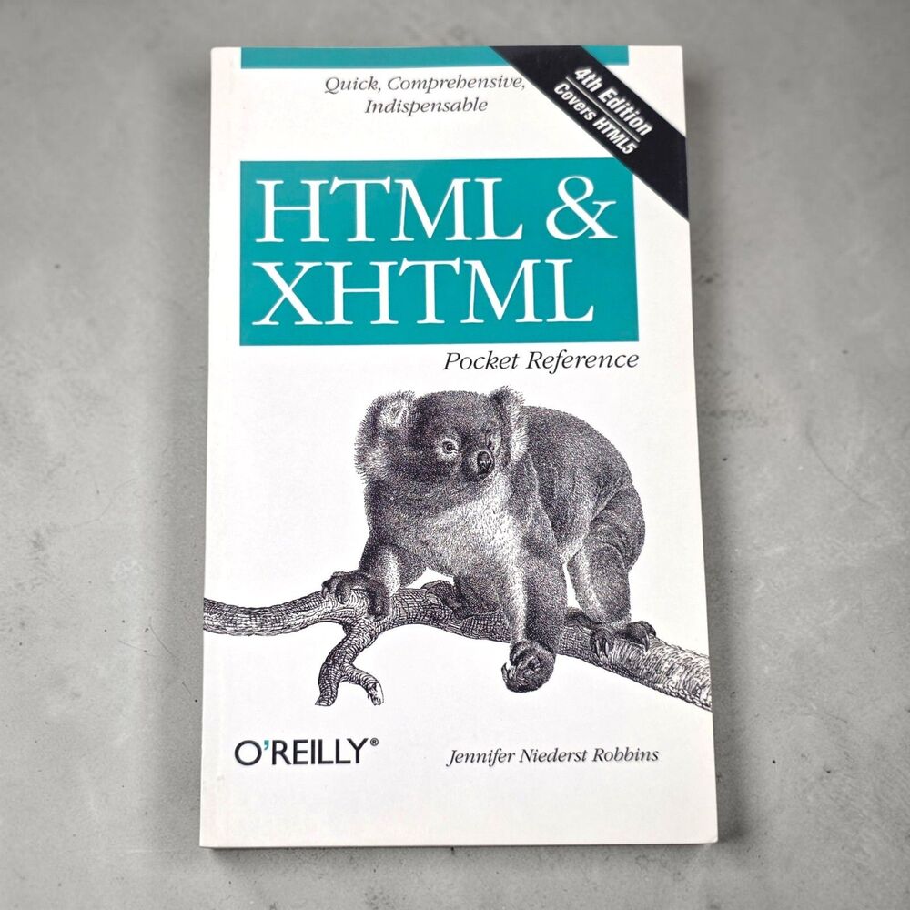 O'Reilly Pocket Reference Book Lot 4 SQL XML HTML XHTML Regex Programming Guide - Picture 7 of 11